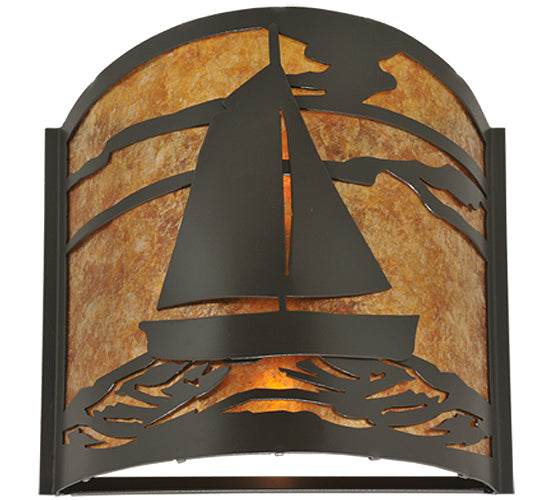 12"W Sailboat Wall Sconce