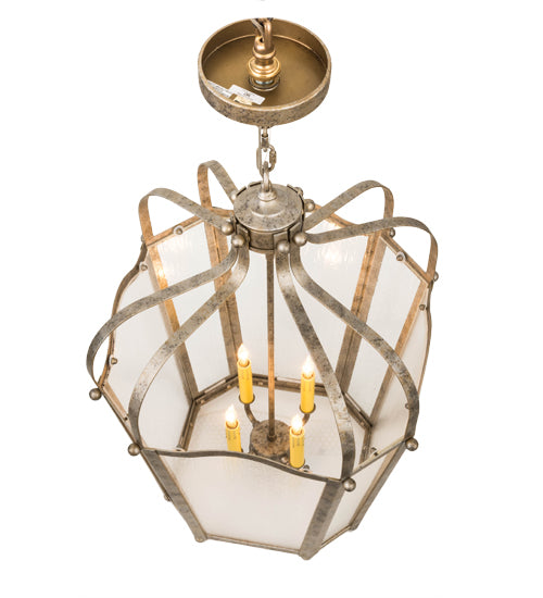 22"W Citadel 4 Light Pendant