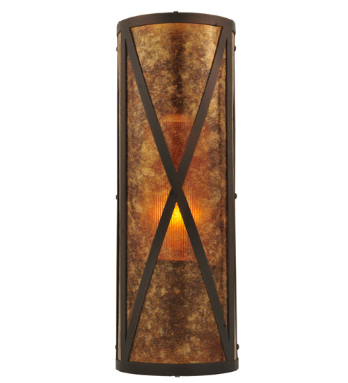 7"W Saltire Craftsman Wall Sconce