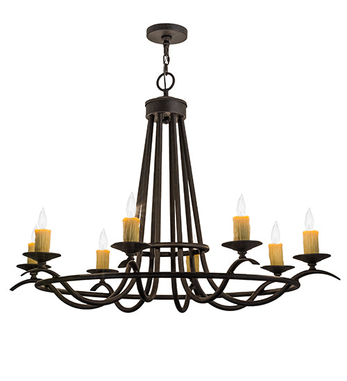 48"L Octavia 8 Lt Oblong Chandelier