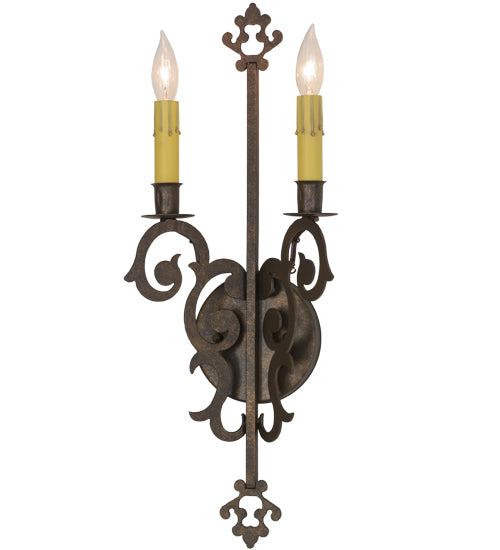 8"W Aneila 2 Lt Wall Sconce