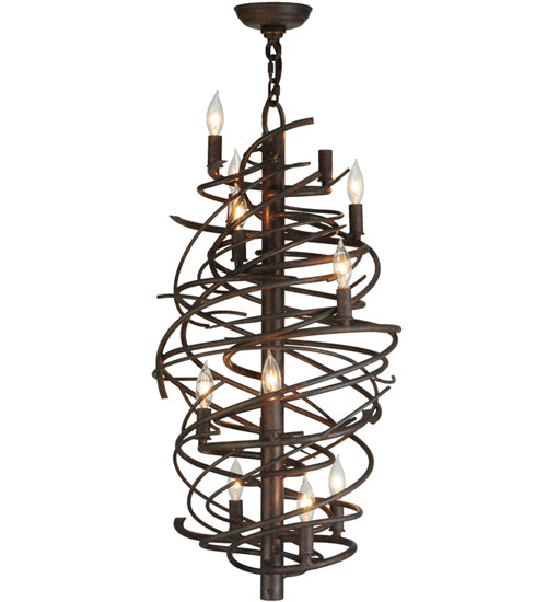 24"W Cyclone 13 Lt Chandelier