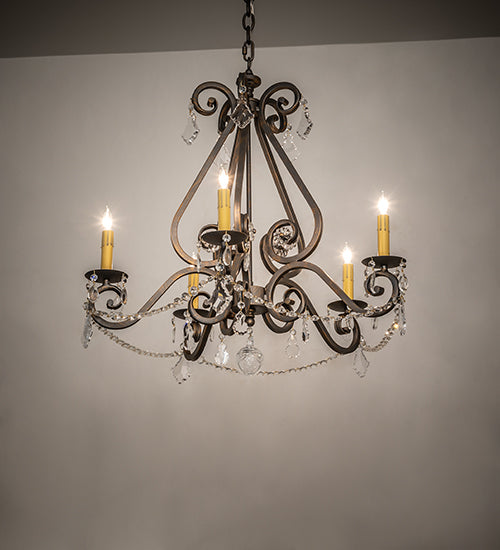 26" Wide Adrianna 5 Light Chandelier