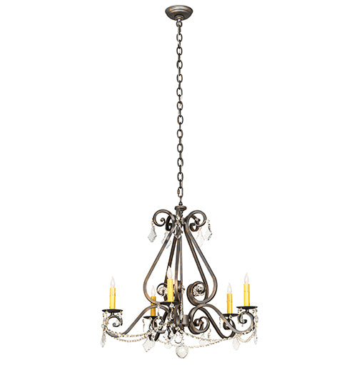 26" Wide Adrianna 5 Light Chandelier