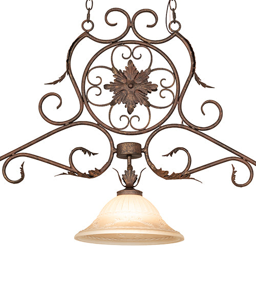 54" Long Christabel 3 Light Oblong Pendant