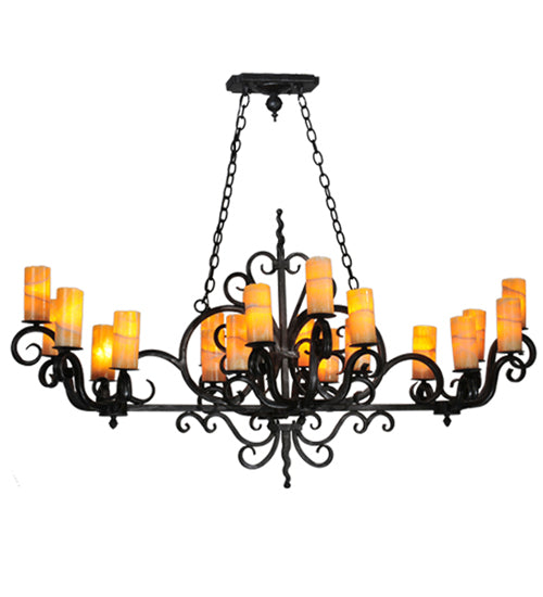 60"L Kean 20 Lt Chandelier