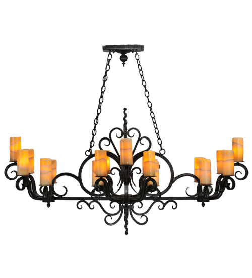 60"L Kean 20 Lt Chandelier