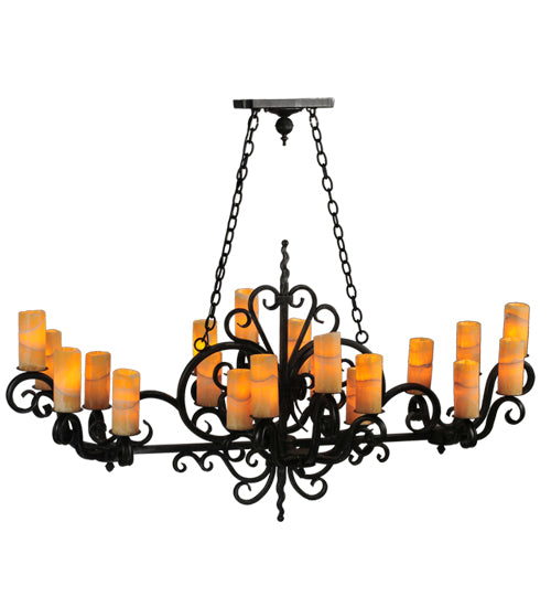 60"L Kean 20 Lt Chandelier