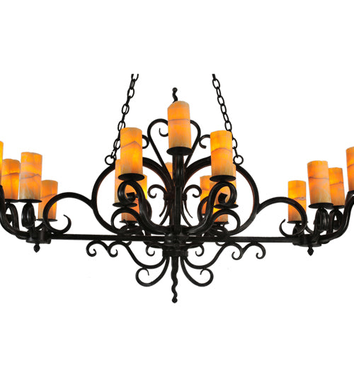 60"L Kean 20 Lt Chandelier