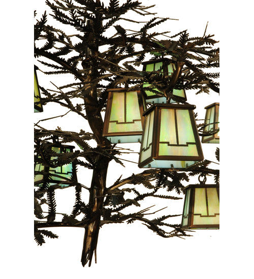 50" Wide Pine Branch Valley View 12 Light Chandelier