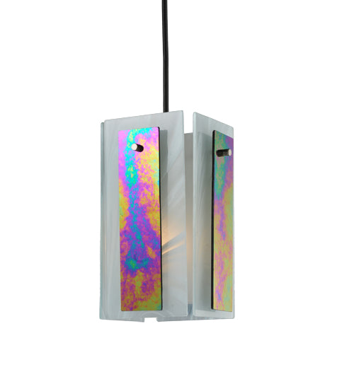 6.5"Sq Metro Aurora Borealis Quadrato Mini Pendant