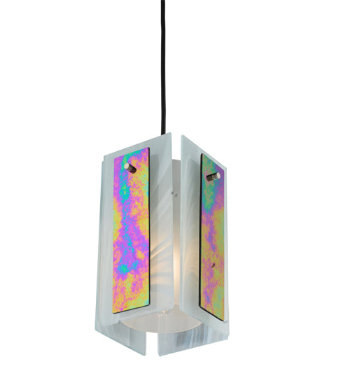 6.5"Sq Metro Aurora Borealis Quadrato Mini Pendant