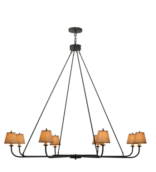 62"W Brach Ring 8 Lt Chandelier