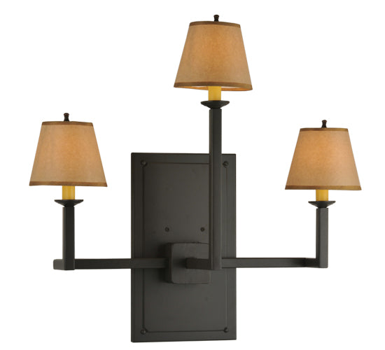 25"W Brach Ring 3 Lt Wall Sconce