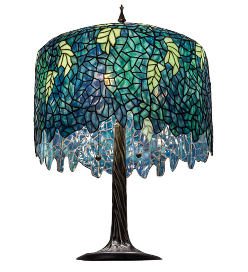 28" High Tiffany Wisteria Table Lamp