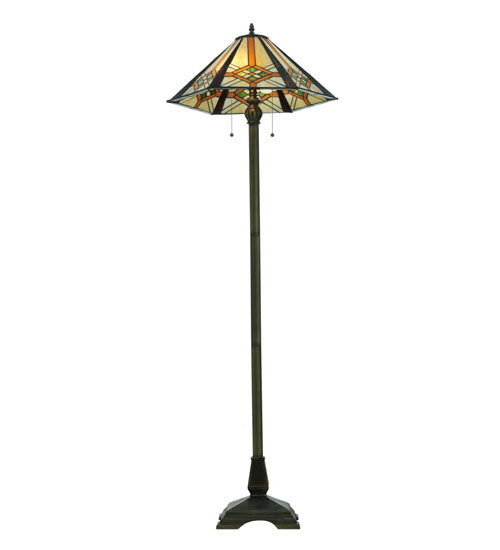 61"H Crosshairs Mission Floor Lamp