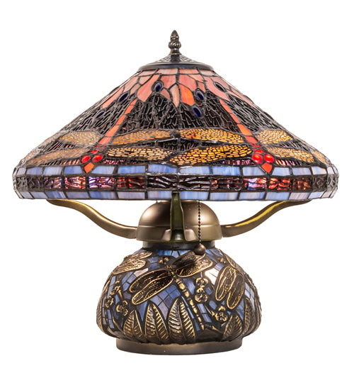 16" High Tiffany Dragonfly Table Lamp