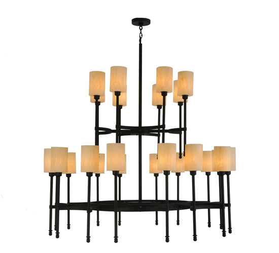 60"W Fantasy 24 Lt Two Tier Chandelier