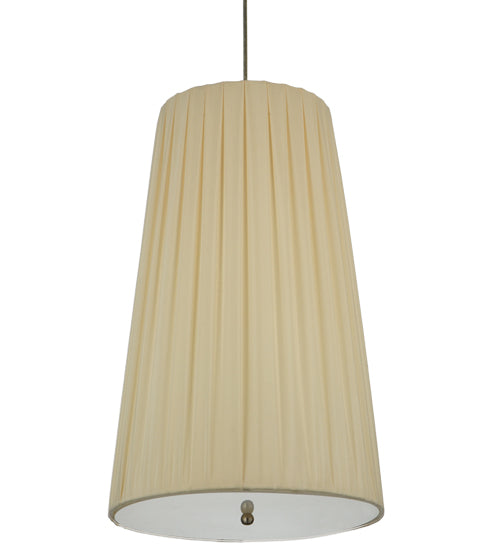 15" Wide Channell Tapered & Pleated Pendant