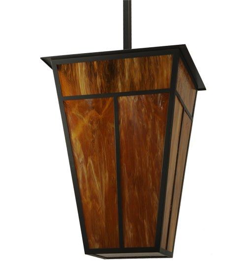 36"Sq "T" Mission Lantern Pendant