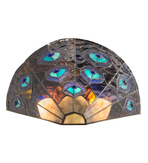 14" Wide Peacock Wall Sconce