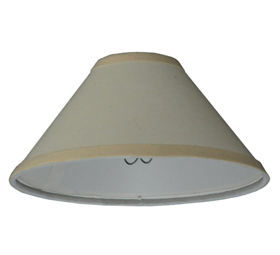 8"W X 4"H Natural Linen Tapered Shade