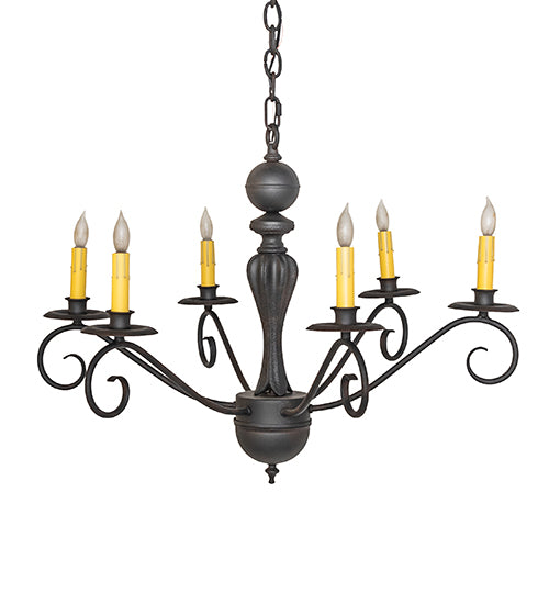 28" Wide Emory 6 Light Chandelier