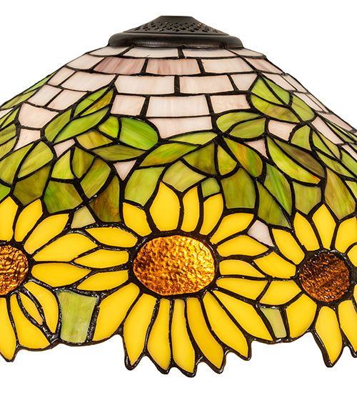 18" Wide Wild Sunflower Shade