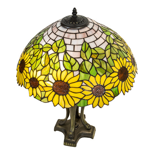 25" High Wild Sunflower Table Lamp