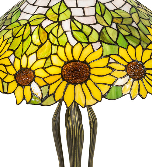 25" High Wild Sunflower Table Lamp