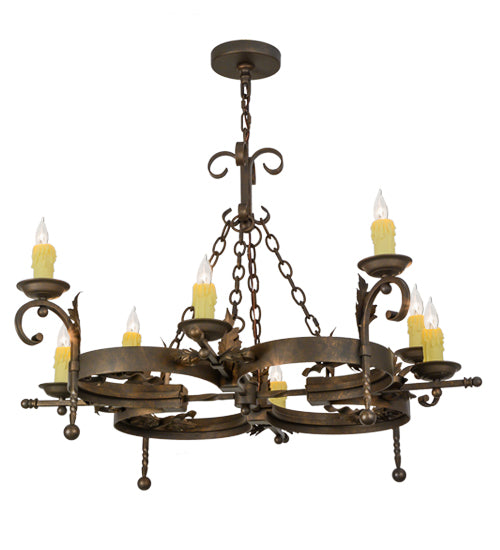 42"W Andorra 8 Lt Chandelier