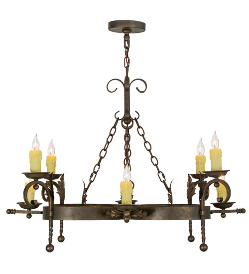 42"W Andorra 8 Lt Chandelier