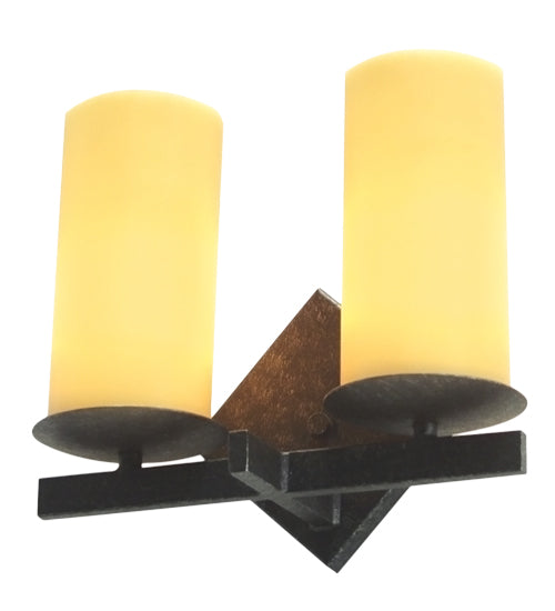 12" Wide Dante 2 Light Wall Sconce