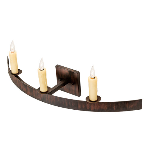 30" Wide Lakeshore 3 Light Wall Sconce