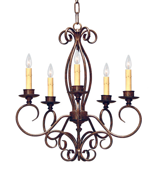 22" Wide Elisha 5 Light Chandelier