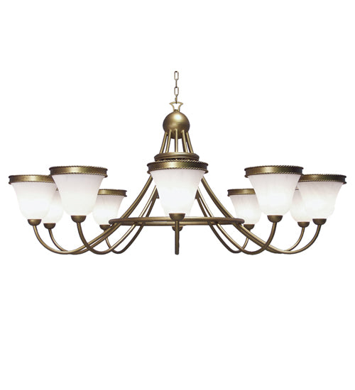 72" Wide Gala 10 Light Chandelier