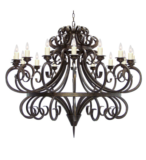 60" Wide Symen 16 Light Chandelier