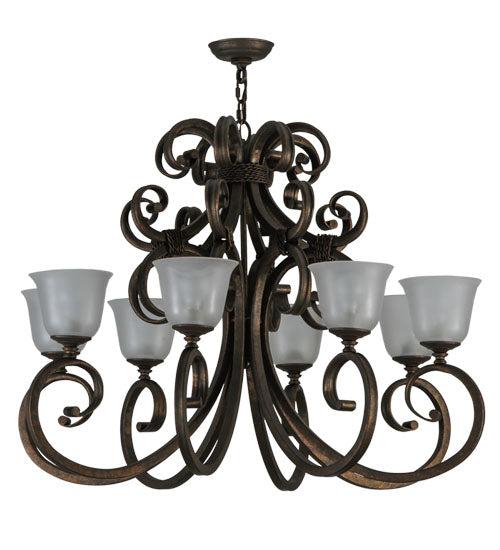 37"W Belvedere 8 Lt Chandelier