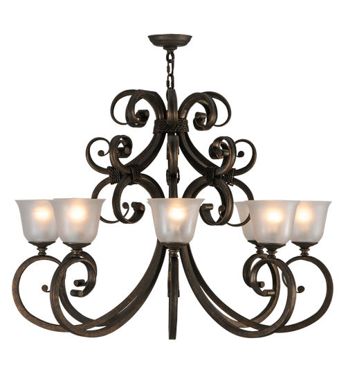 37"W Belvedere 8 Lt Chandelier