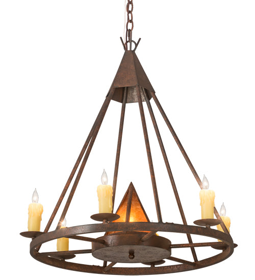 30" Wide Desert Arrow Chandelier