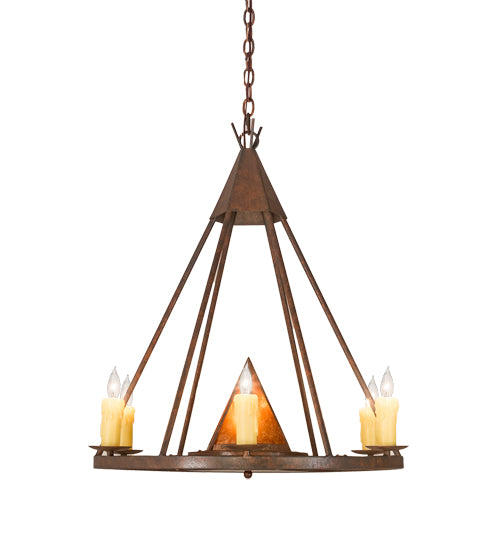 30" Wide Desert Arrow Chandelier