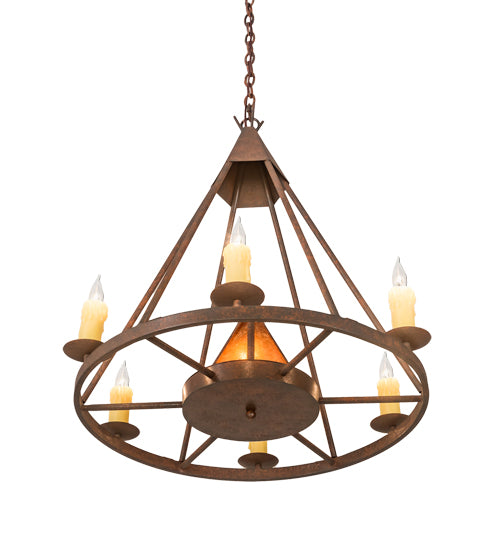 30" Wide Desert Arrow Chandelier