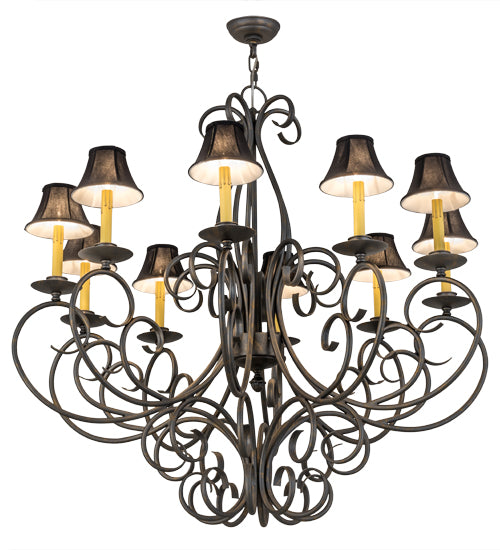 42"W Phillipe 10 Lt Chandelier