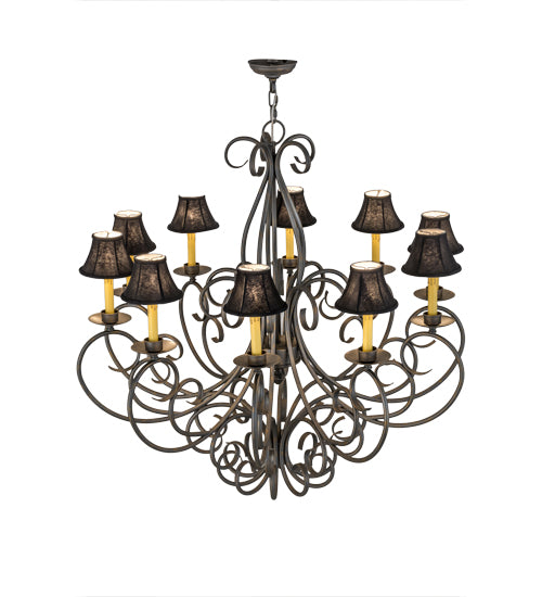 42"W Phillipe 10 Lt Chandelier