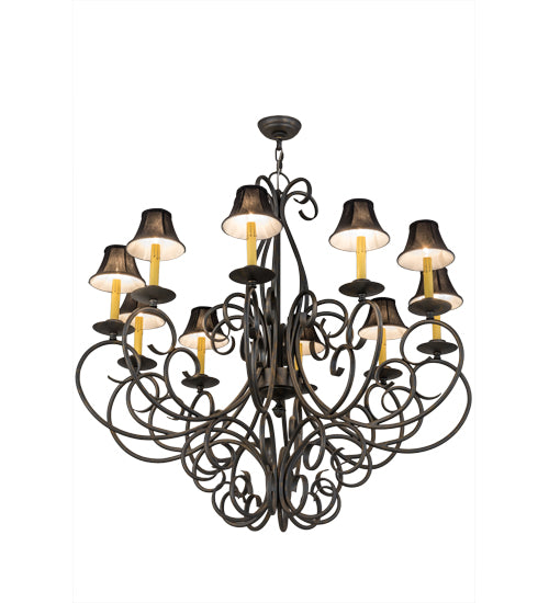 42"W Phillipe 10 Lt Chandelier