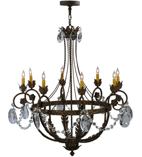 39"W Antonia 8 Lt Chandelier