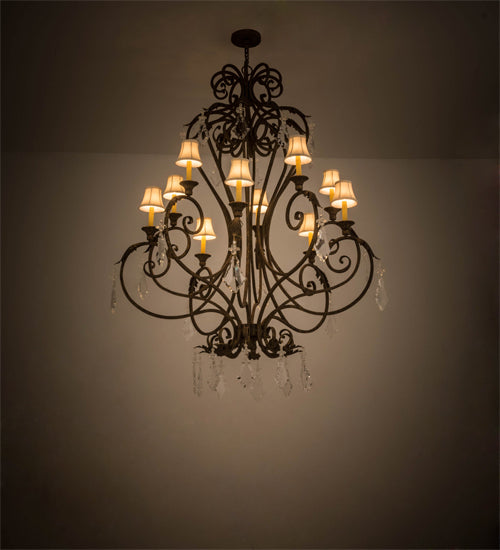 48"W Josephine 10 Lt Chandelier