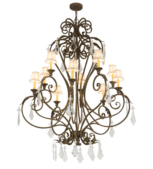 48"W Josephine 10 Lt Chandelier