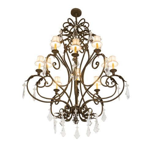 48"W Josephine 10 Lt Chandelier