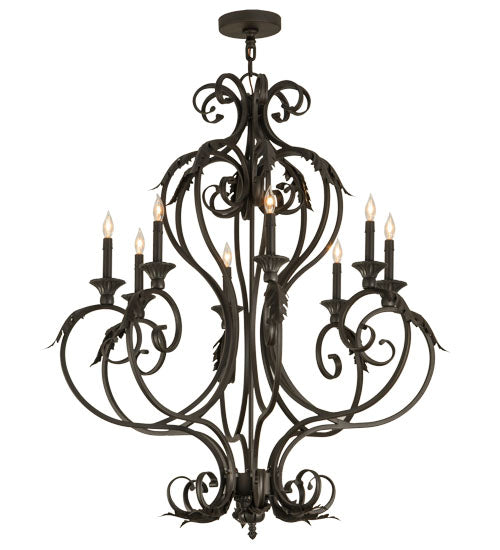 36"W Josephine 8 Lt Chandelier